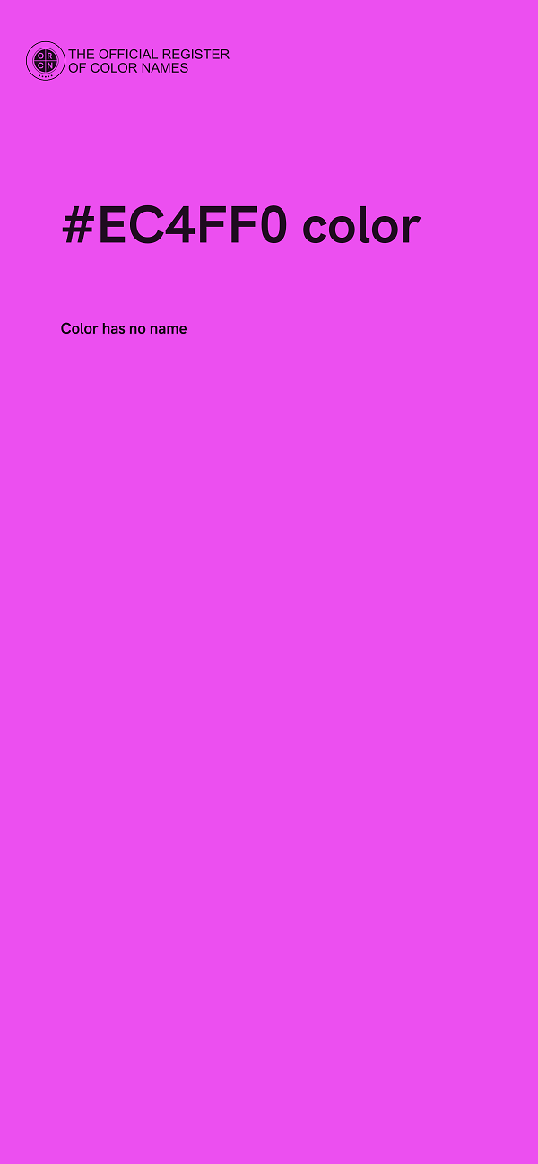 #EC4FF0 color image