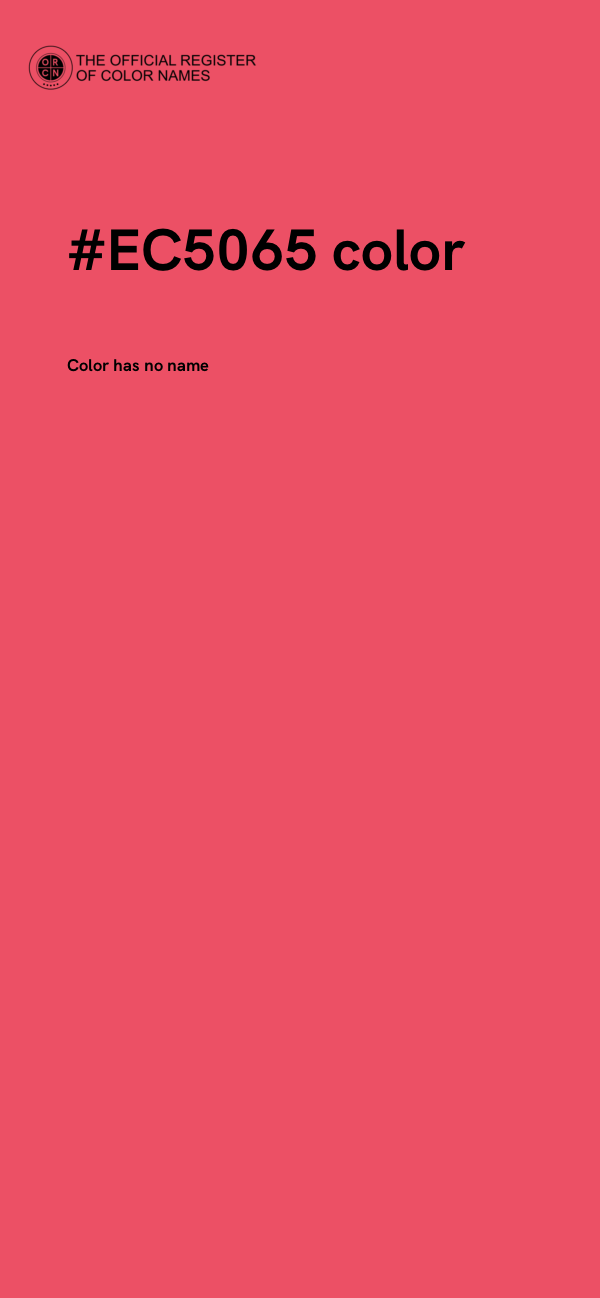 #EC5065 color image