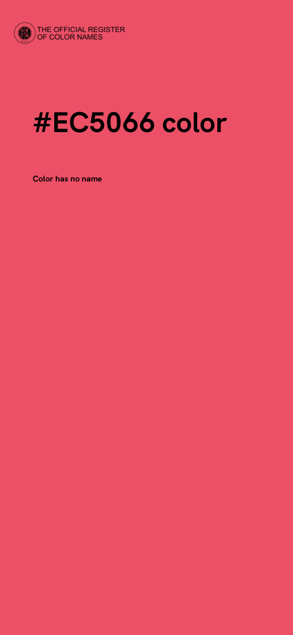 #EC5066 color image