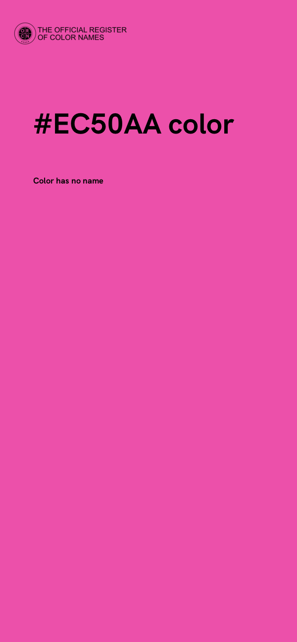 #EC50AA color image