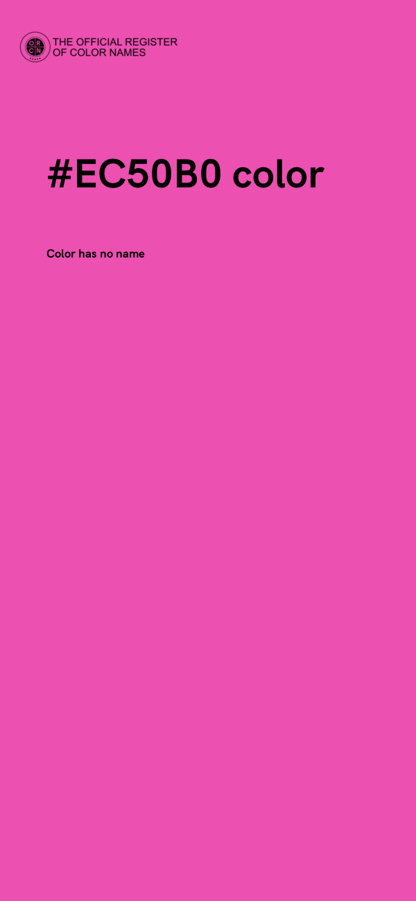 #EC50B0 color image