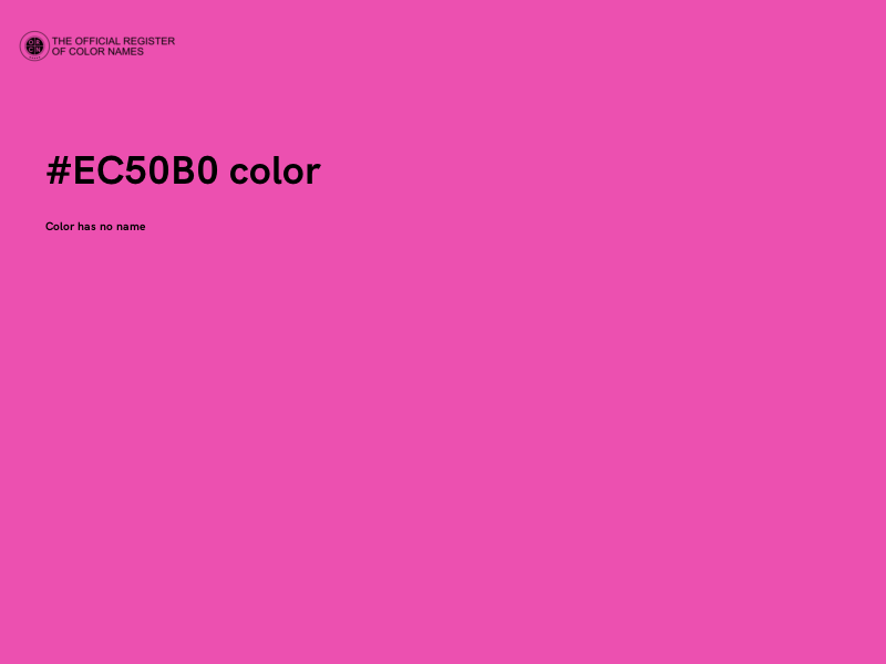 #EC50B0 color image