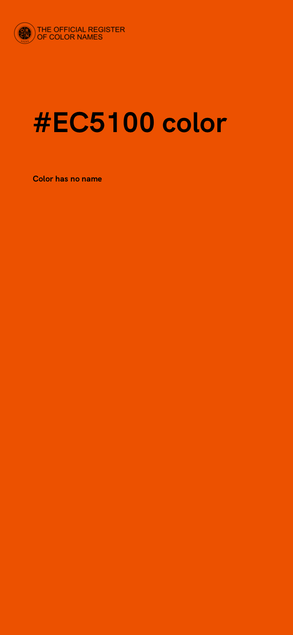 #EC5100 color image