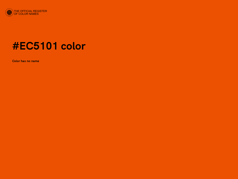 #EC5101 color image