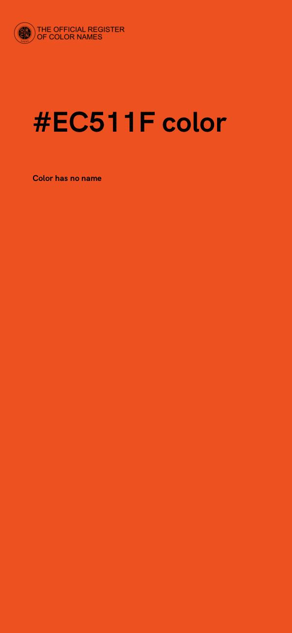 #EC511F color image