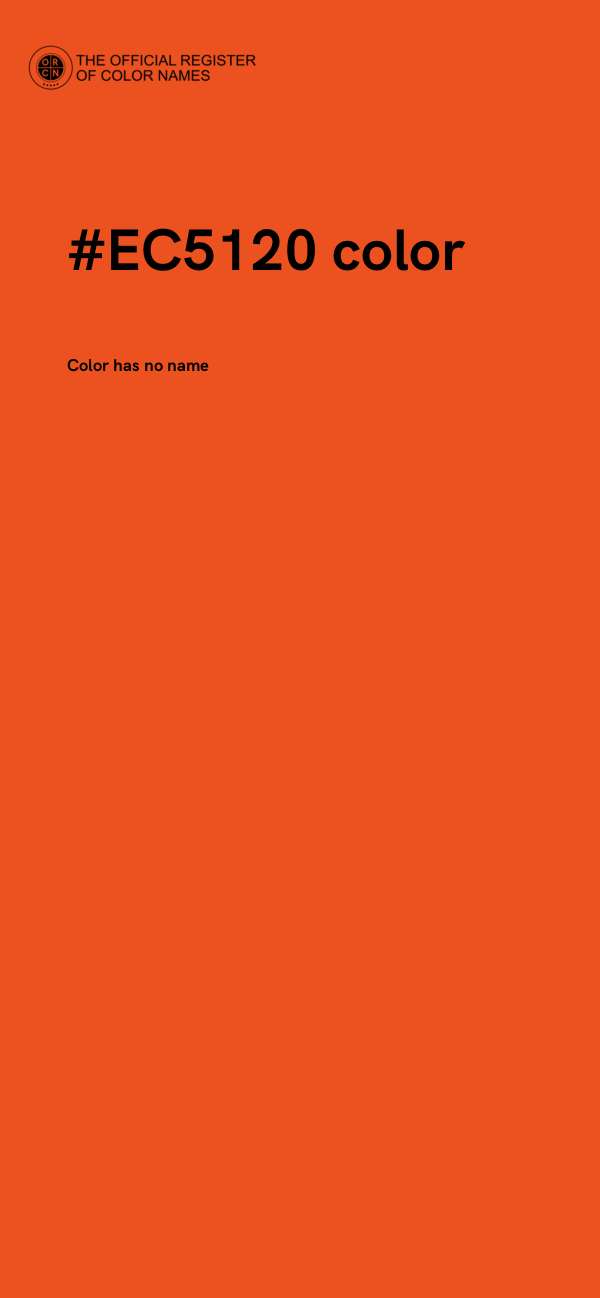#EC5120 color image