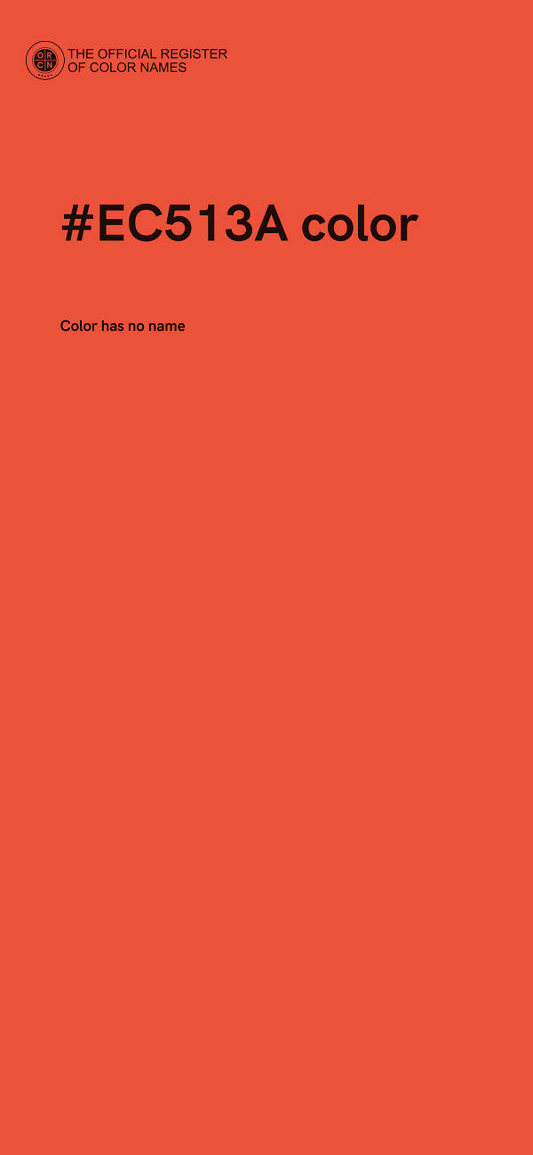 #EC513A color image