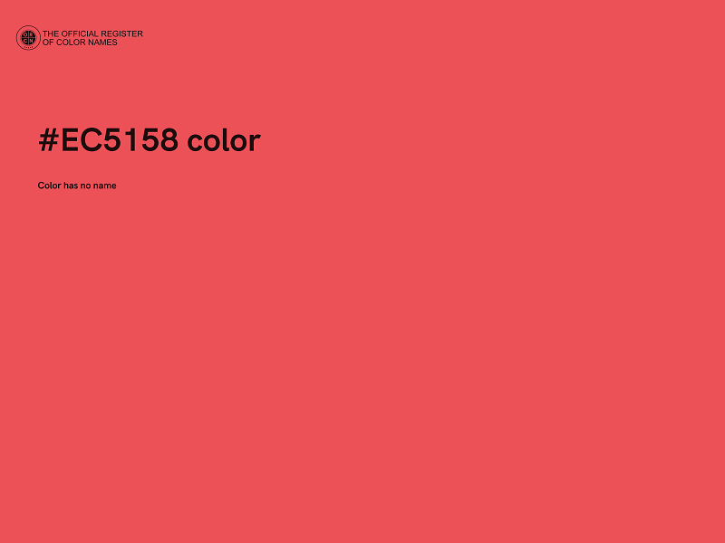 #EC5158 color image