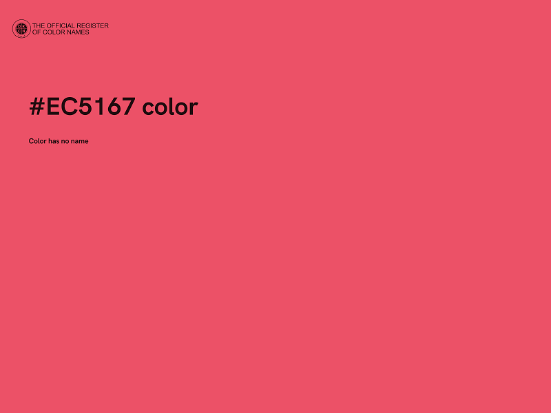 #EC5167 color image