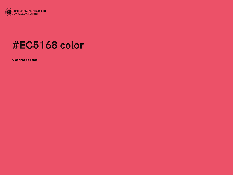 #EC5168 color image