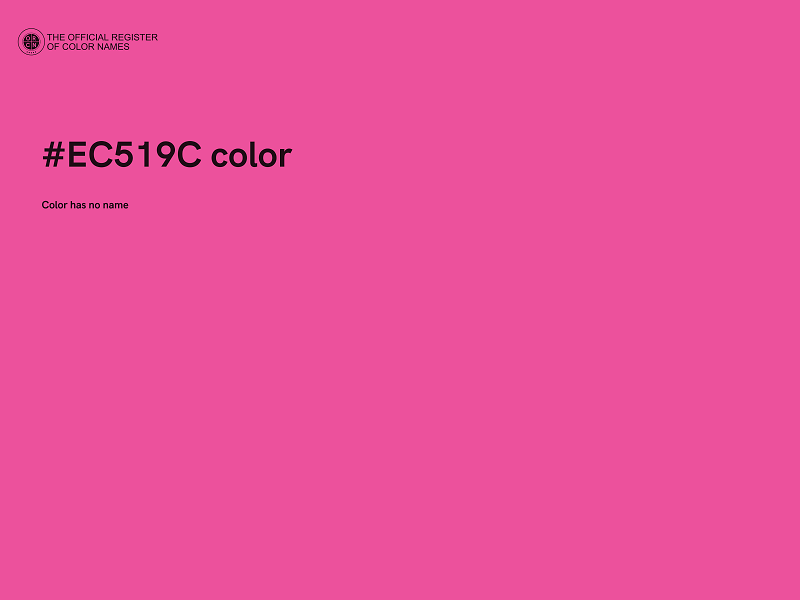 #EC519C color image