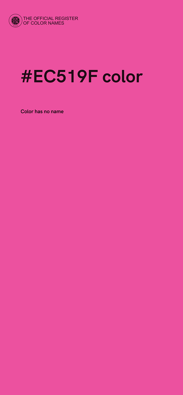 #EC519F color image