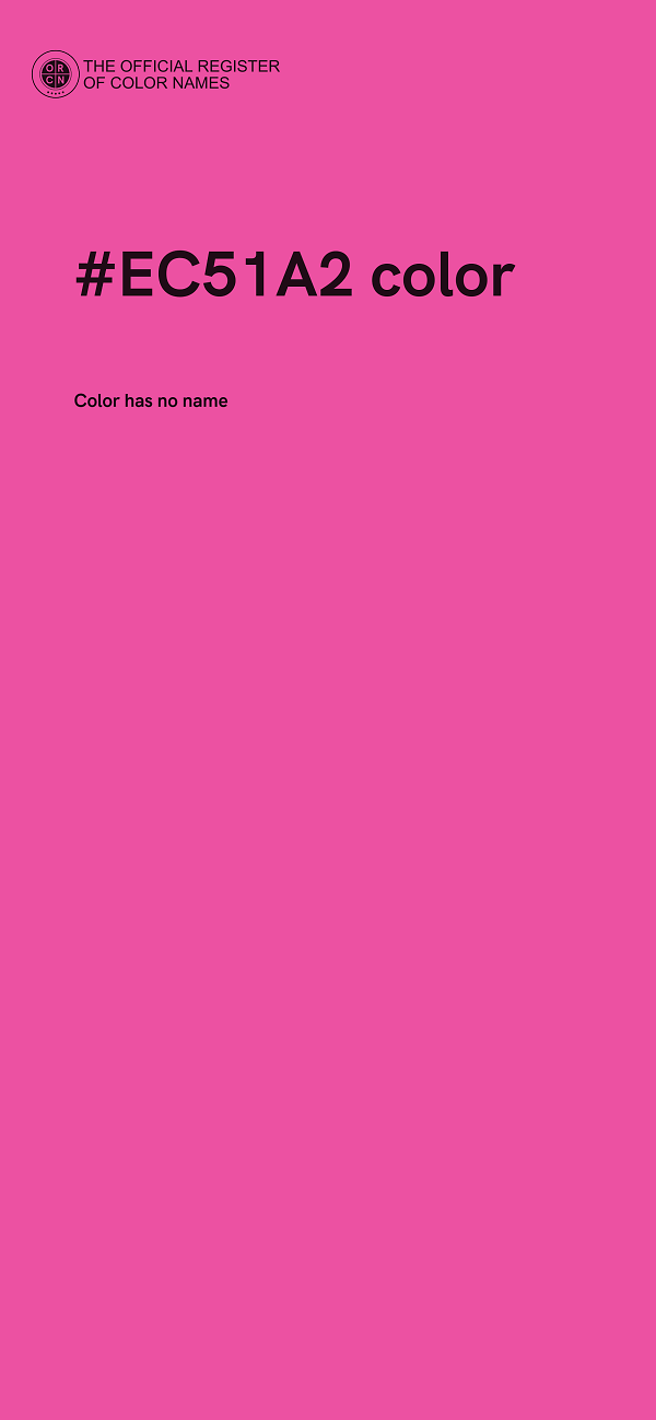 #EC51A2 color image