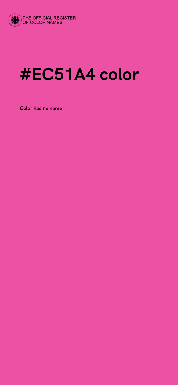#EC51A4 color image