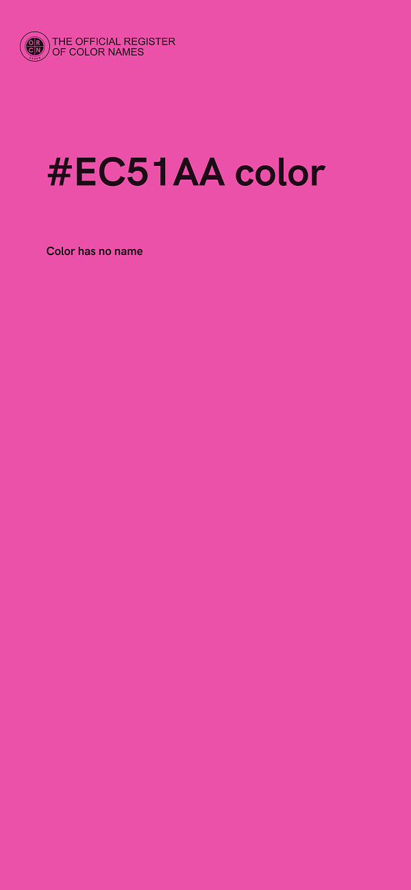 #EC51AA color image