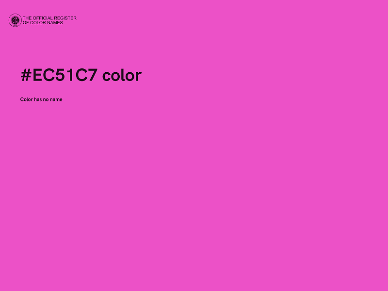 #EC51C7 color image