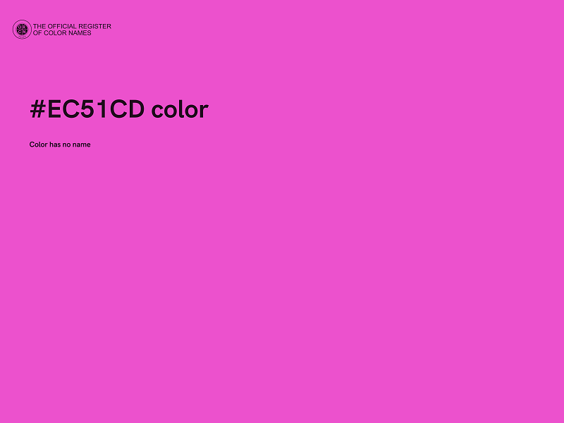 #EC51CD color image