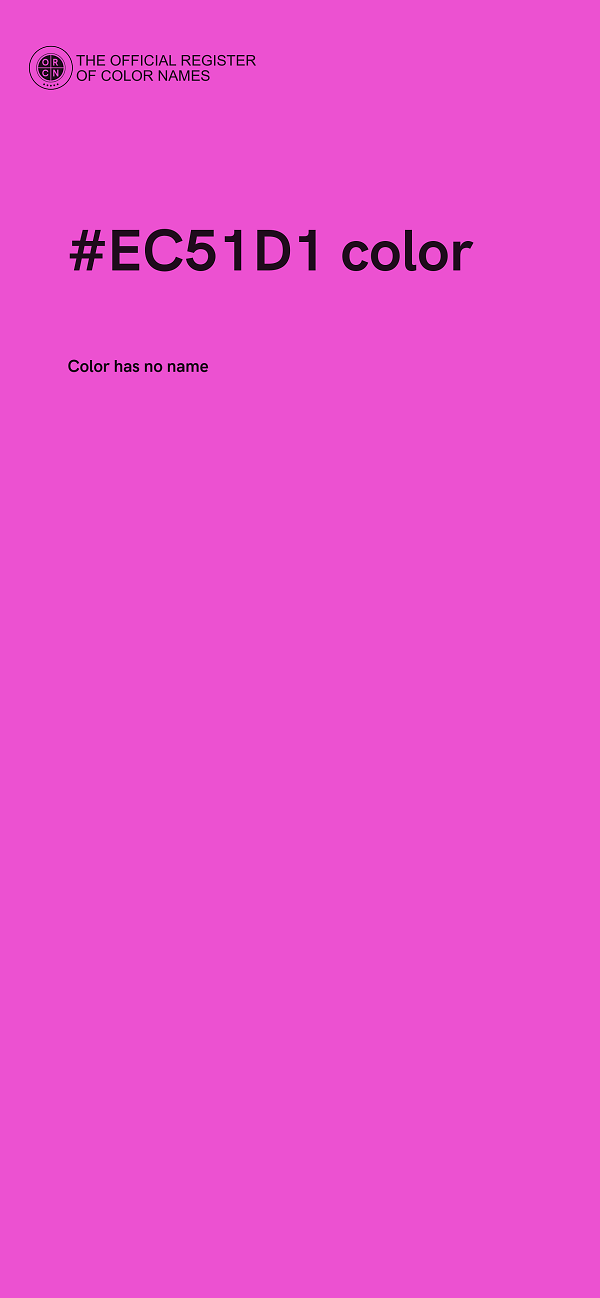 #EC51D1 color image