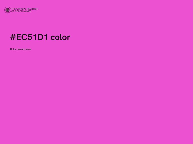 #EC51D1 color image