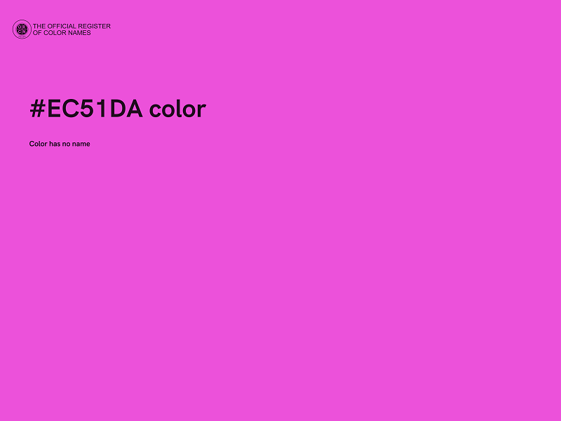 #EC51DA color image