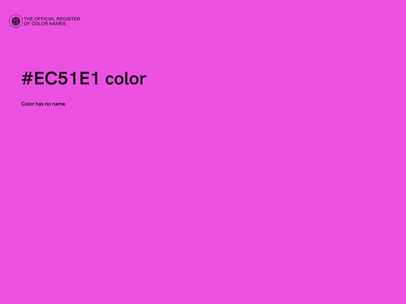 #EC51E1 color image