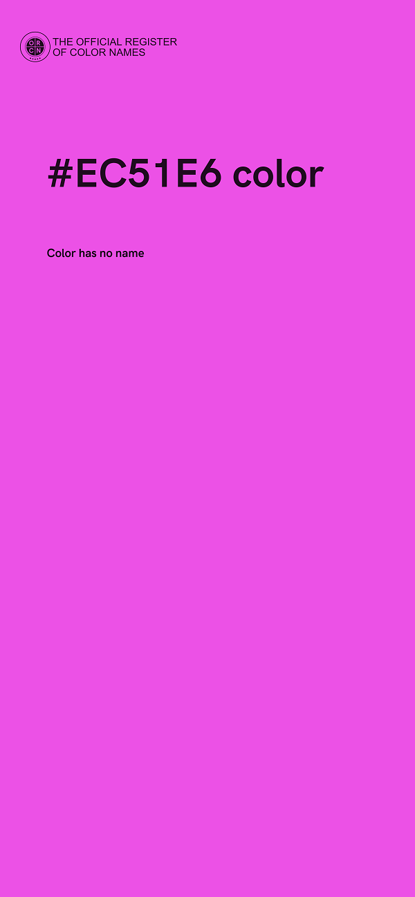 #EC51E6 color image