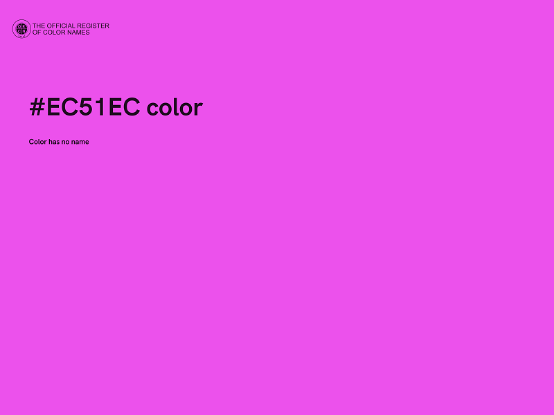 #EC51EC color image