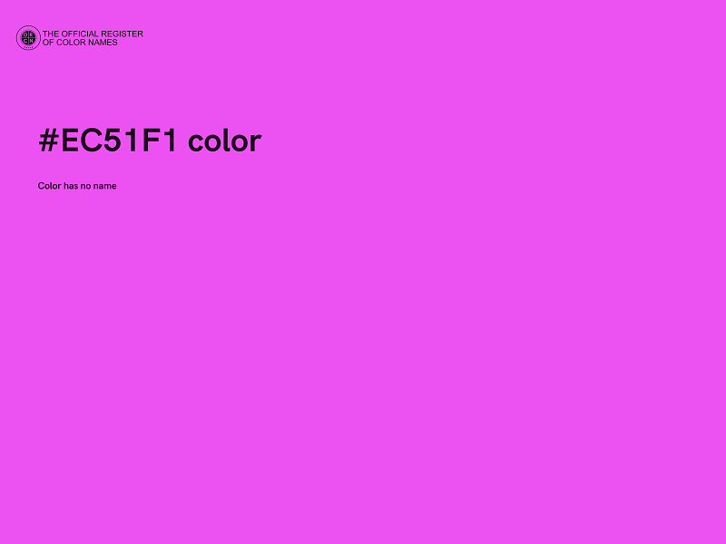 #EC51F1 color image
