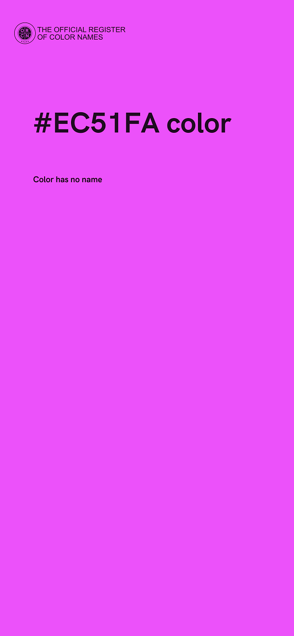 #EC51FA color image