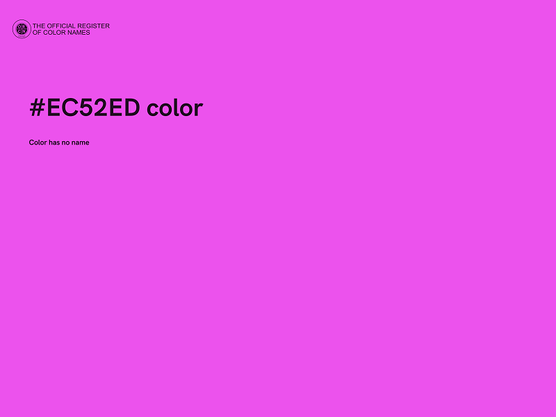 #EC52ED color image