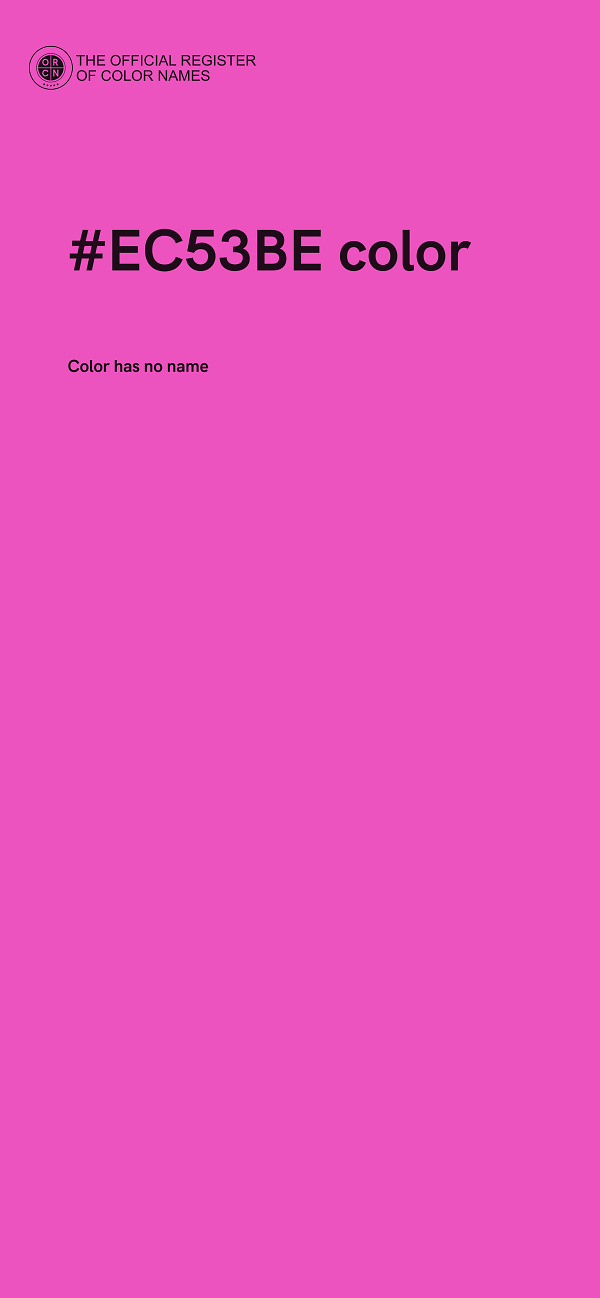 #EC53BE color image