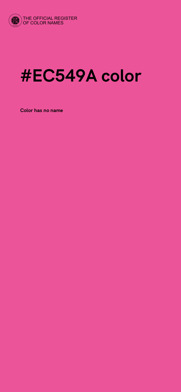 #EC549A color image