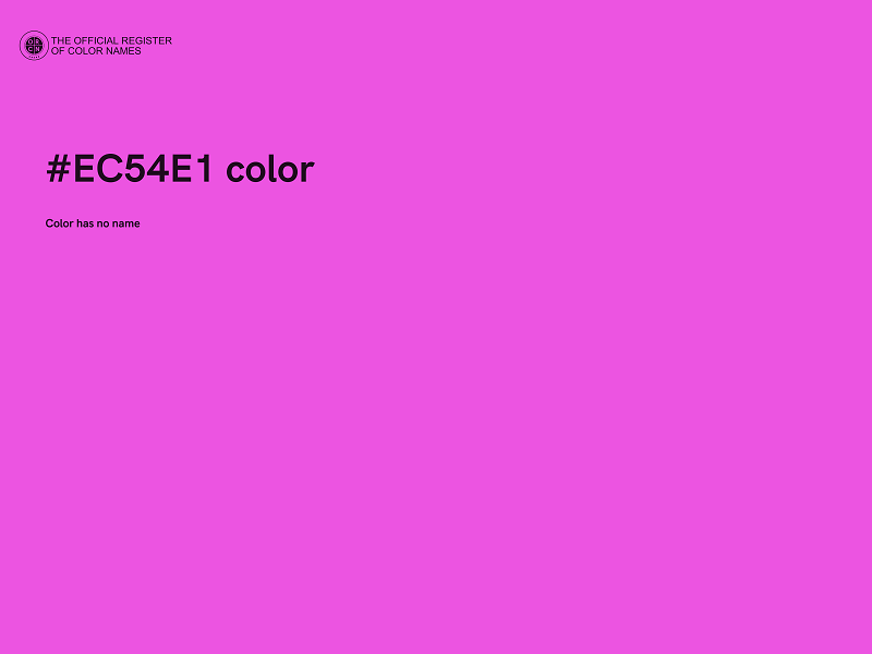 #EC54E1 color image