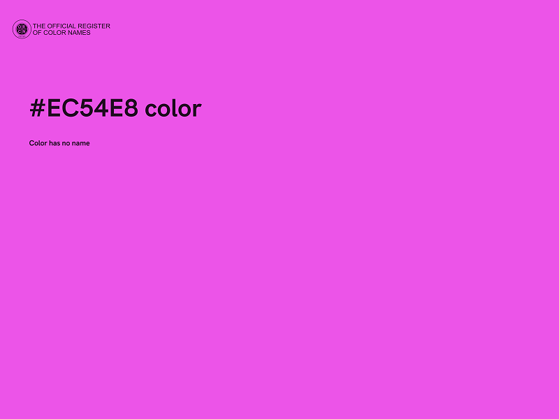 #EC54E8 color image