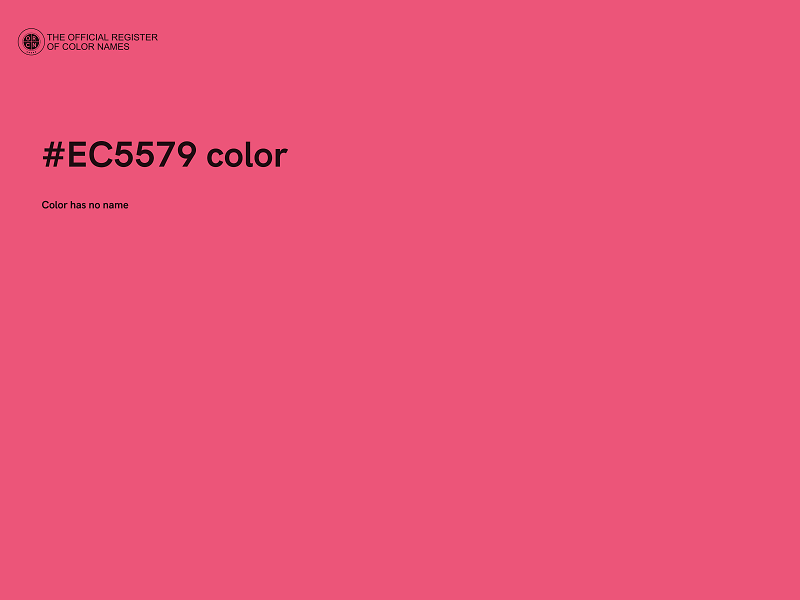 #EC5579 color image