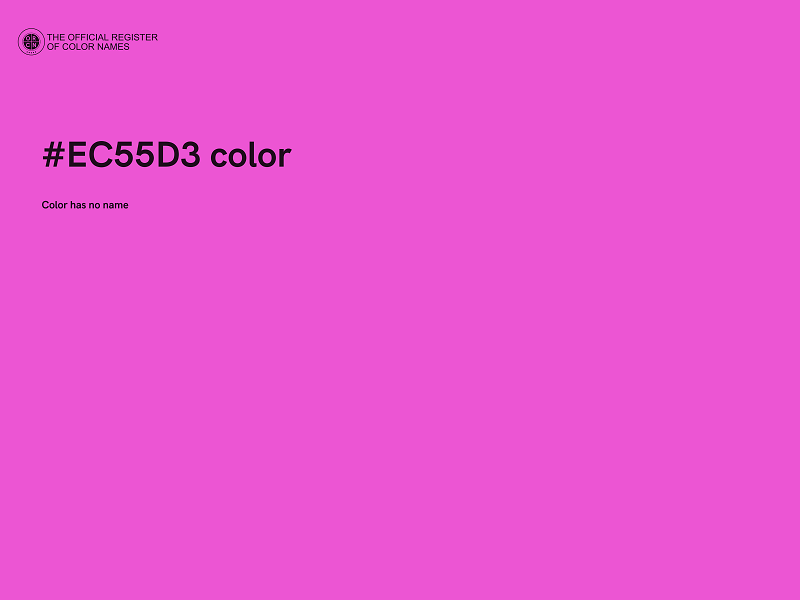 #EC55D3 color image