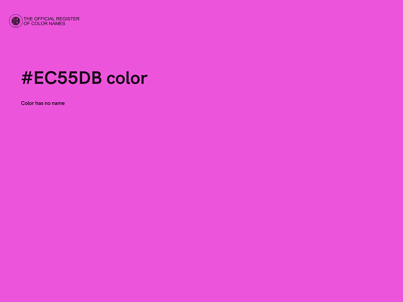 #EC55DB color image