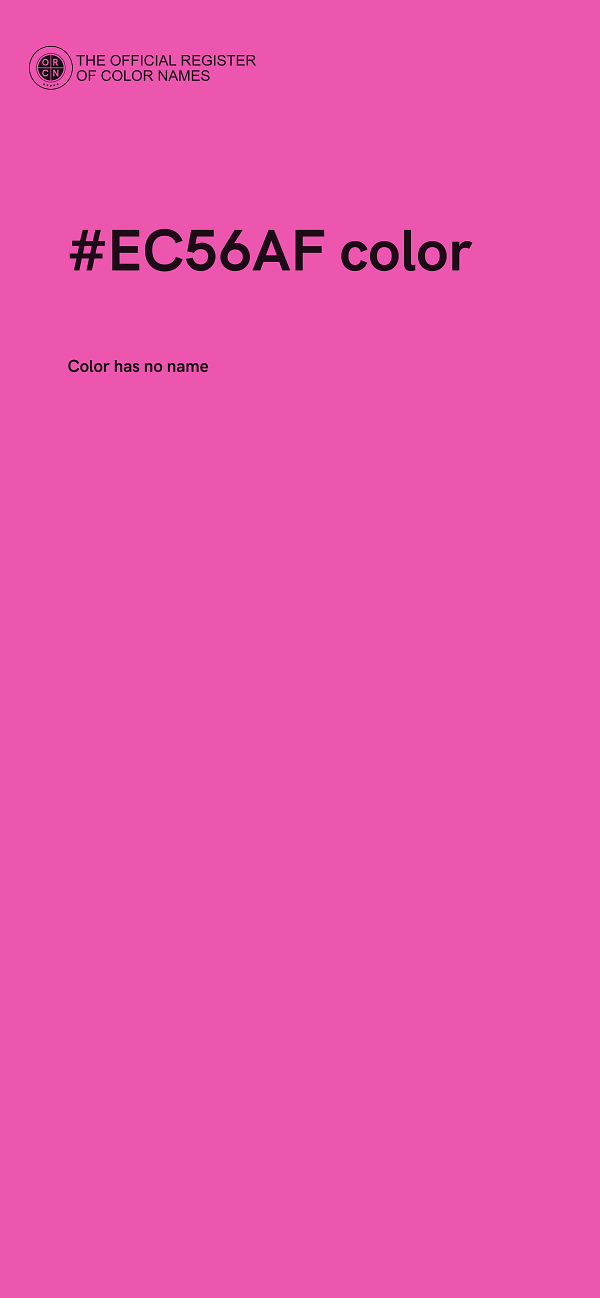 #EC56AF color image