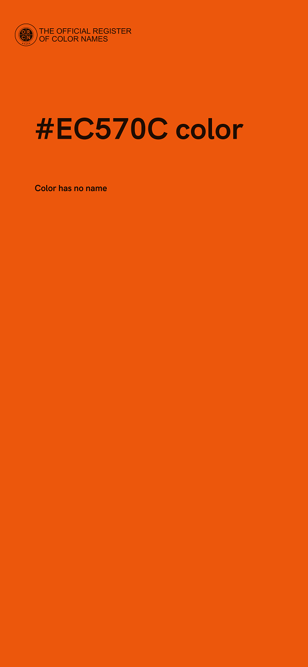 #EC570C color image