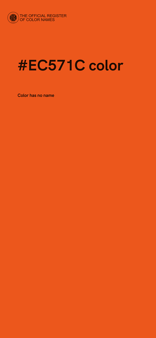 #EC571C color image