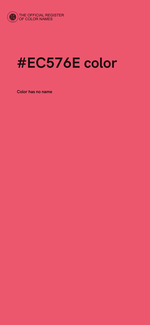 #EC576E color image