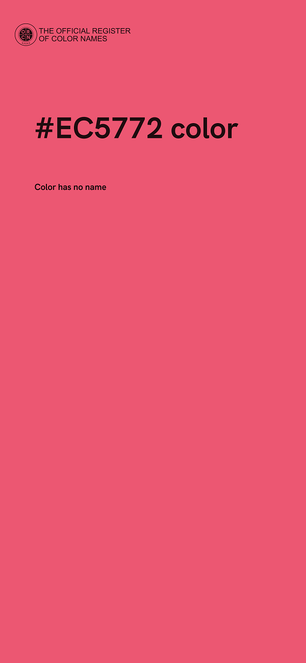 #EC5772 color image