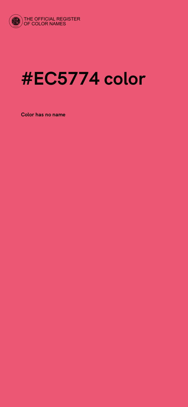 #EC5774 color image