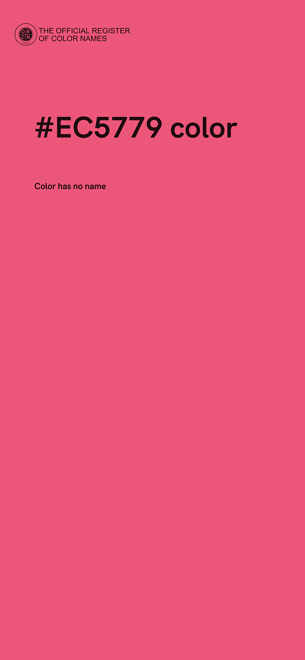 #EC5779 color image