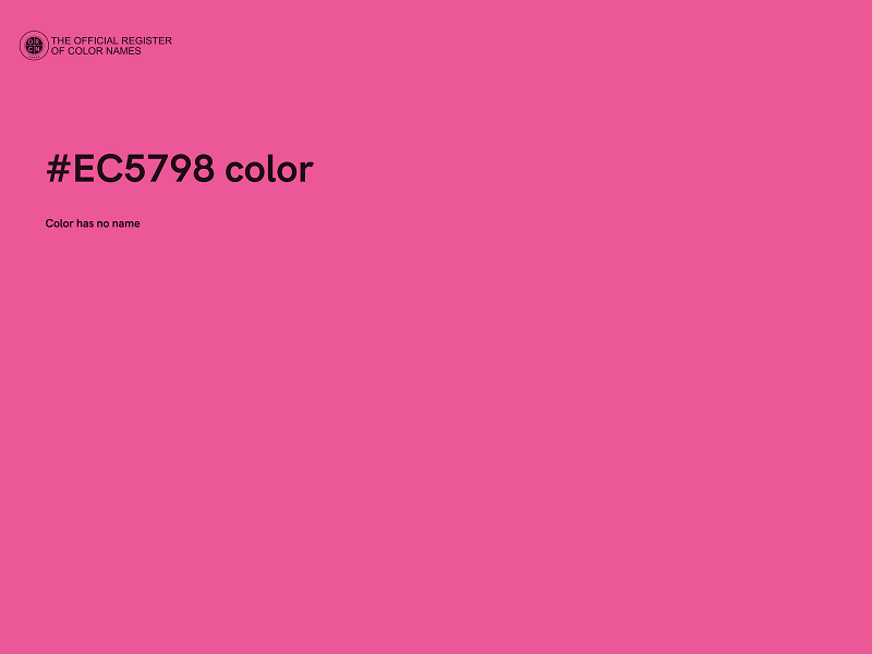 #EC5798 color image