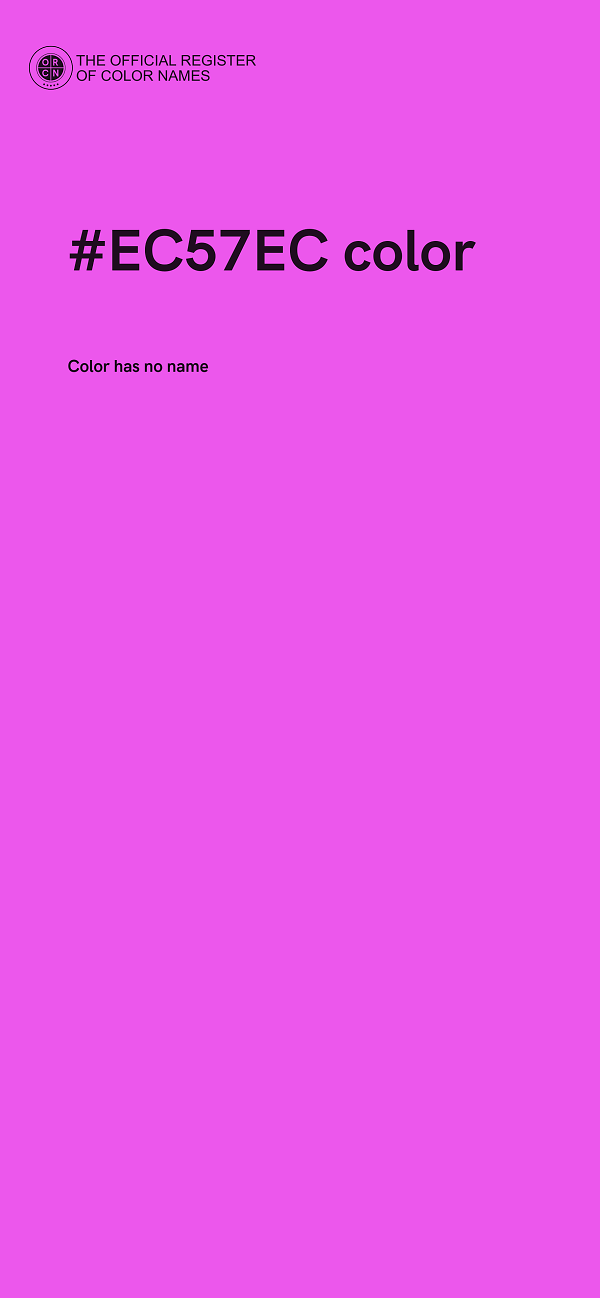 #EC57EC color image