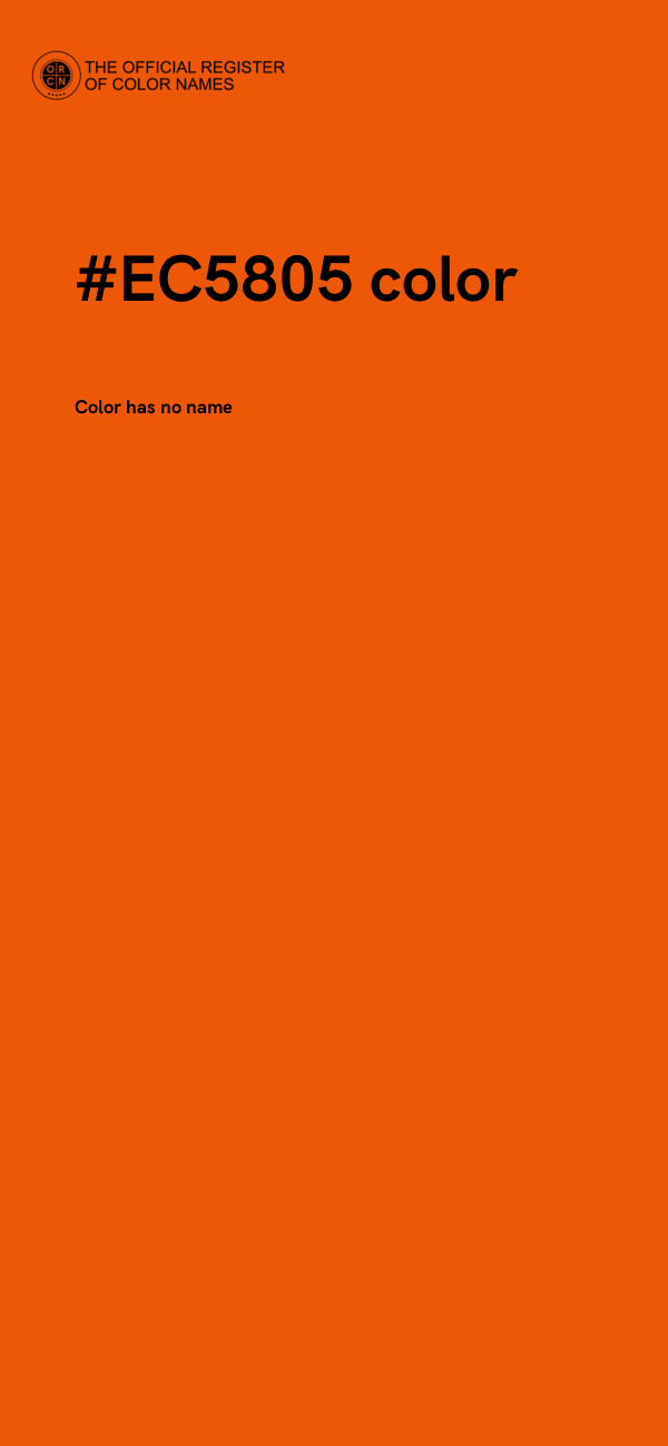 #EC5805 color image