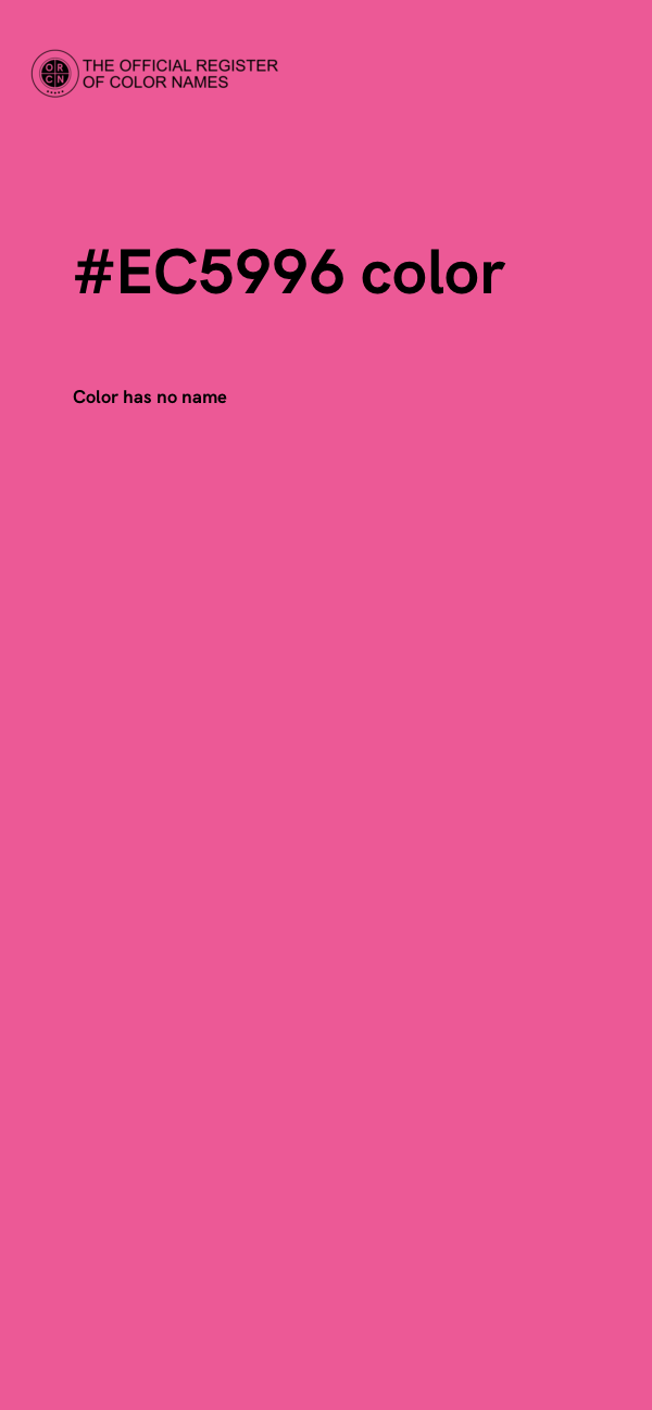 #EC5996 color image