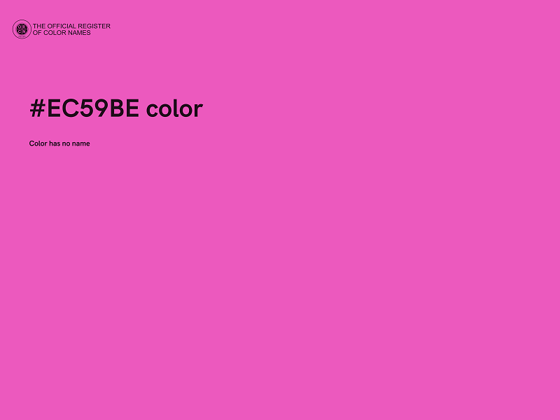 #EC59BE color image