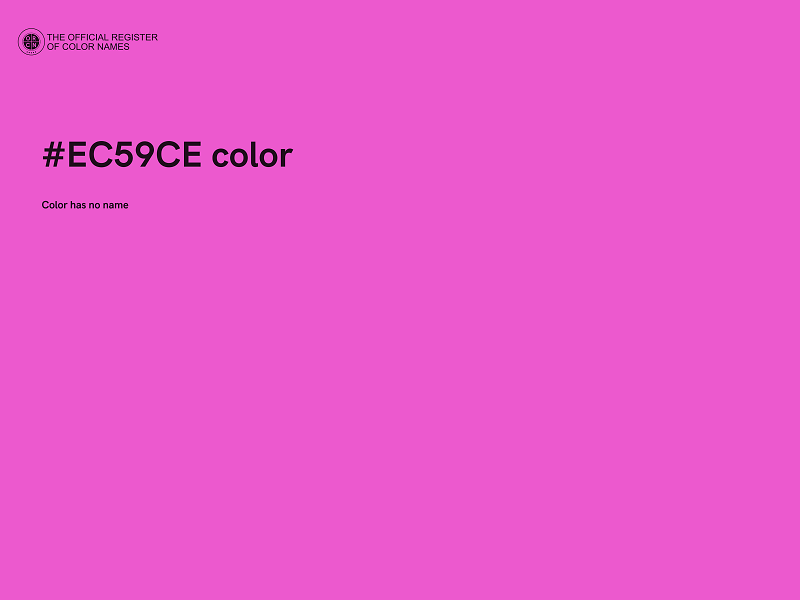 #EC59CE color image